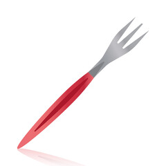 Fork flat color vector icon for apps and websites