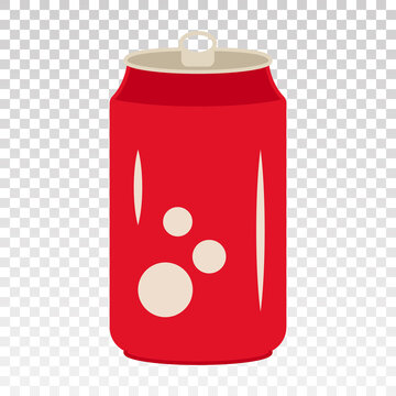 recommend clip art: Flat color icon the soda can or soft drink cold can on a transparent background