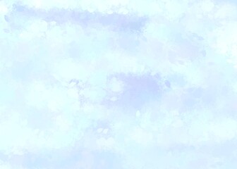 Watercolor background, Blue sky with clouds, sea, water. blank pattern.