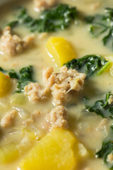 Homemade Potatoe and Sausage Toscana Soup