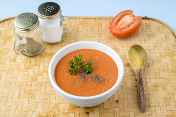Homemade tomato soup.