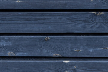 Blue Old painted wood horizontal boards