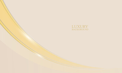 Luxury light brown curved background.