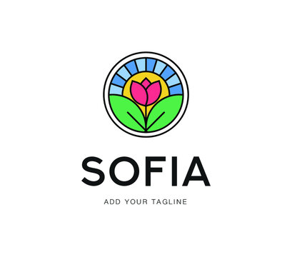 Flower Emblem Logo