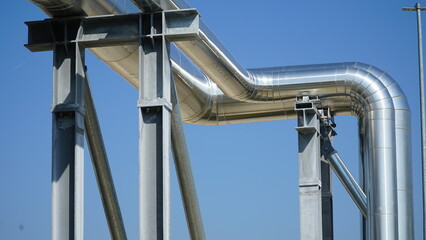 Rohrbrücke, Rohrleitungsbrücke, Fernwärmebrücke, Fernwärme, Fernwärmerohrleitungsbau,...