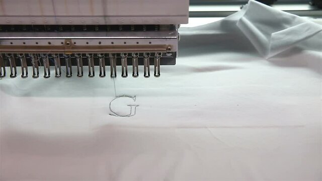 Machine embroidery is an embroidery process whereby a sewing machine or embroidery machine is used to create patterns on textiles. Textile: Industrial Embroidery Machine. Sewing equipment, loom.