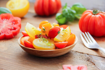 Tomatensalat Bunt Salat Tomaten
