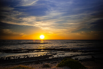 Sunset on the beach XIV