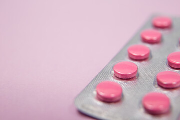 Background of blisters of pharmaceutical pills