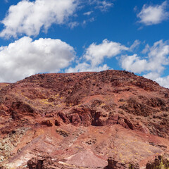 Red hill in Odessa Canyon in the Mojave Desert, California