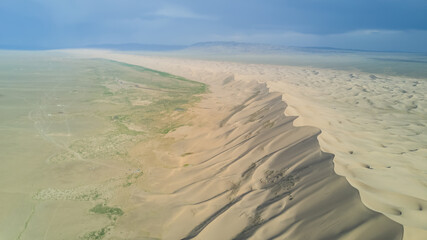 sand dunes in the Gobi desert in Mongolia