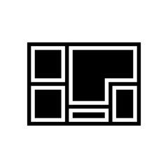 foundation concrete glyph icon vector. foundation concrete sign. isolated contour symbol black illustration