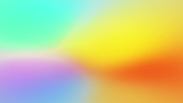 Blurred gradient of green purple yellow and orange colors with copy space for graphic design, poster and banner. 4k motion animation abstrakt holidays party background concept.