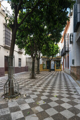 Fototapeta na wymiar View of the street in Seville