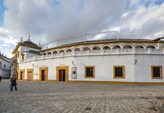 The Plaza de toros de la Real Maestranza de Caballeria de Sevilla