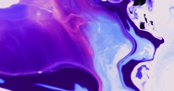 Macro Textures with Vibrant Neon Color Palette. Abstract Background Made with Oil Mixed with Colored Dye, Ink, and Paint.