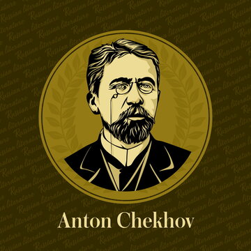 Vector portrait of a Russian writer. Anton Pavlovich Chekhov (1860-1904) was a Russian playwright and short-story writer who is considered to be among the greatest writers of short fiction in history.