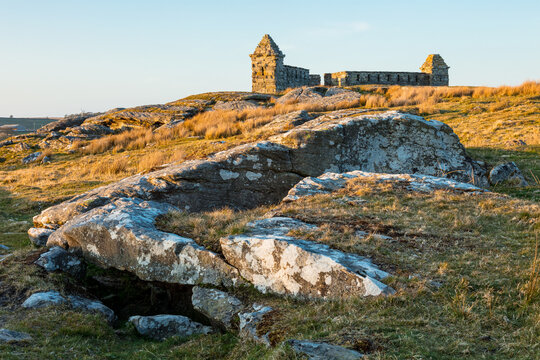 Codger Fort. A folly built at the roadside in the county of Northumberland, England, UK.