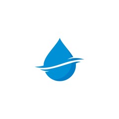 wave Water Drop Logo template vector icon illustration