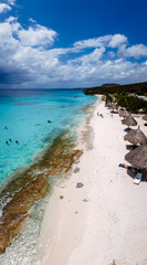  Cas Abou Beach on the caribbean island of Curacao, Playa Cas Abou in Curacao Caribbean tropical...
