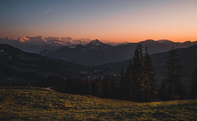 Morgartenberg sunset, Switzerland