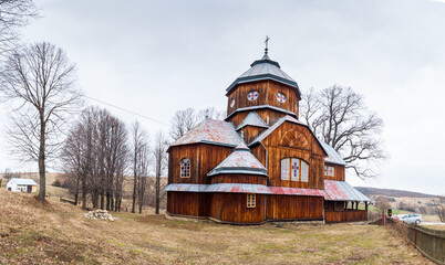 Cerkiew Opieki Najświętszej Maryi Panny w Roztoce, Bieszczady, Polska / Orthodox Church of the...