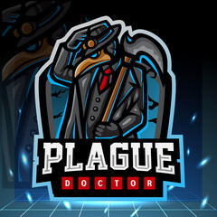 Doctor plague mascot. esport logo design