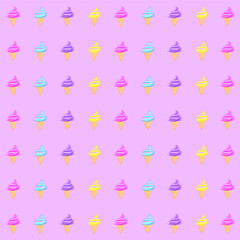 seamless pattern with stars and confetti