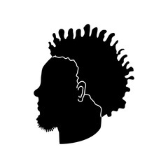silhouette black man