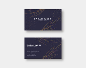 Elegant and luxury business card template