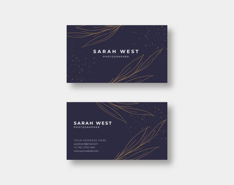 Elegant and luxury business card template