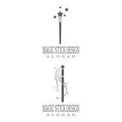Wand magic hat Logo Template vector symbol design