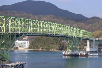 山口県大島大橋、巨大橋は入れず。