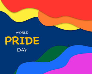 World Pride Day With Color Wave