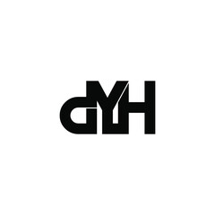 dyh letter original monogram logo design
