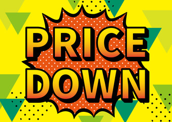 アメコミ風吹き出し　プライスダウン