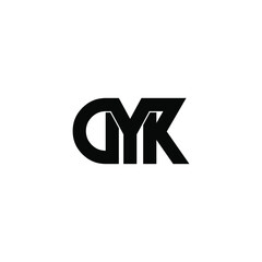 dyk letter original monogram logo design