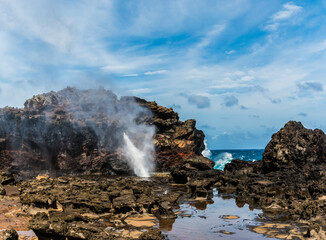 The Nakalele Blow Hole on Nakalele Point, Maui, Hawaii, USA