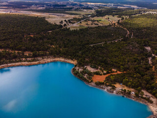 Fototapeta na wymiar Stockton Lake, Ex-Mine Site in Western Australia