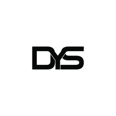 Fototapeta premium dys letter original monogram logo design