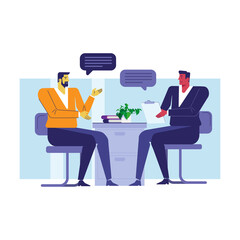 two men were consulting business