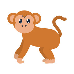cute monkey icon