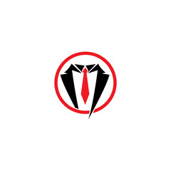 black mafia men tuxedo symbol vector logo