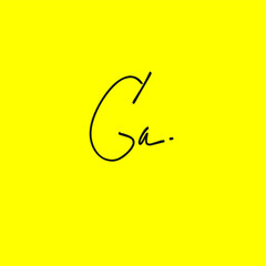 GA g a Initial handwriting creative fashion elegant design logo Sign Symbol template vector icon