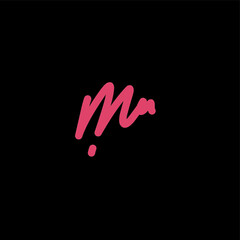 MA m a Initial handwriting creative fashion elegant design logo Sign Symbol template vector icon