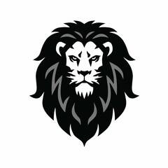 Naklejka na ściany i meble Lion Head Logo Vector Template Illustration Mascot Design 