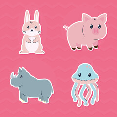 animals collection set