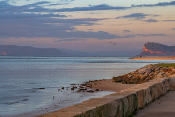 Sunrise at the seaside