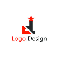 the letter D logo is truncated in the middle and the star above it