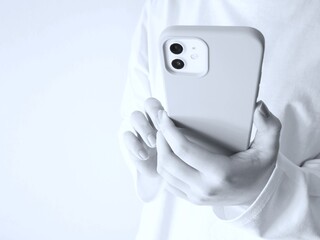 スマートフォンと女性